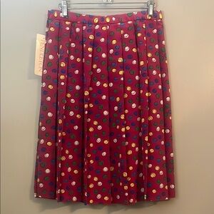 NWT Pendleton Vintage 80's Pink Multi Color Dot Skirt Size 12